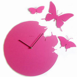 pink clock